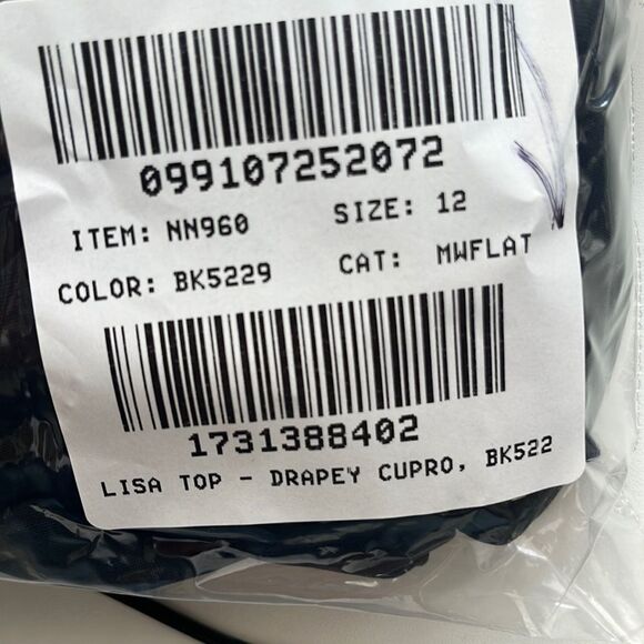 Madewell Brushed Front Ruched Top Womens Size 12 Black - Picture 5 of 12